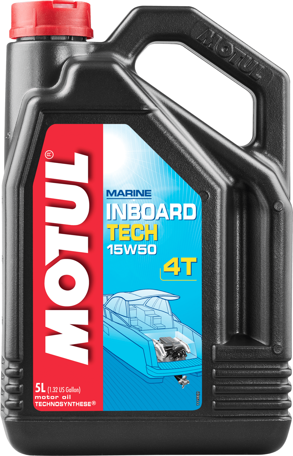 101743-5 Technosynthese® lubricant for 4-Stroke Inboard engines Reinforced with synthetic base stock providing, outstanding resistance at high temperature, easier flowing at cold temperature and longer lubricant life time.