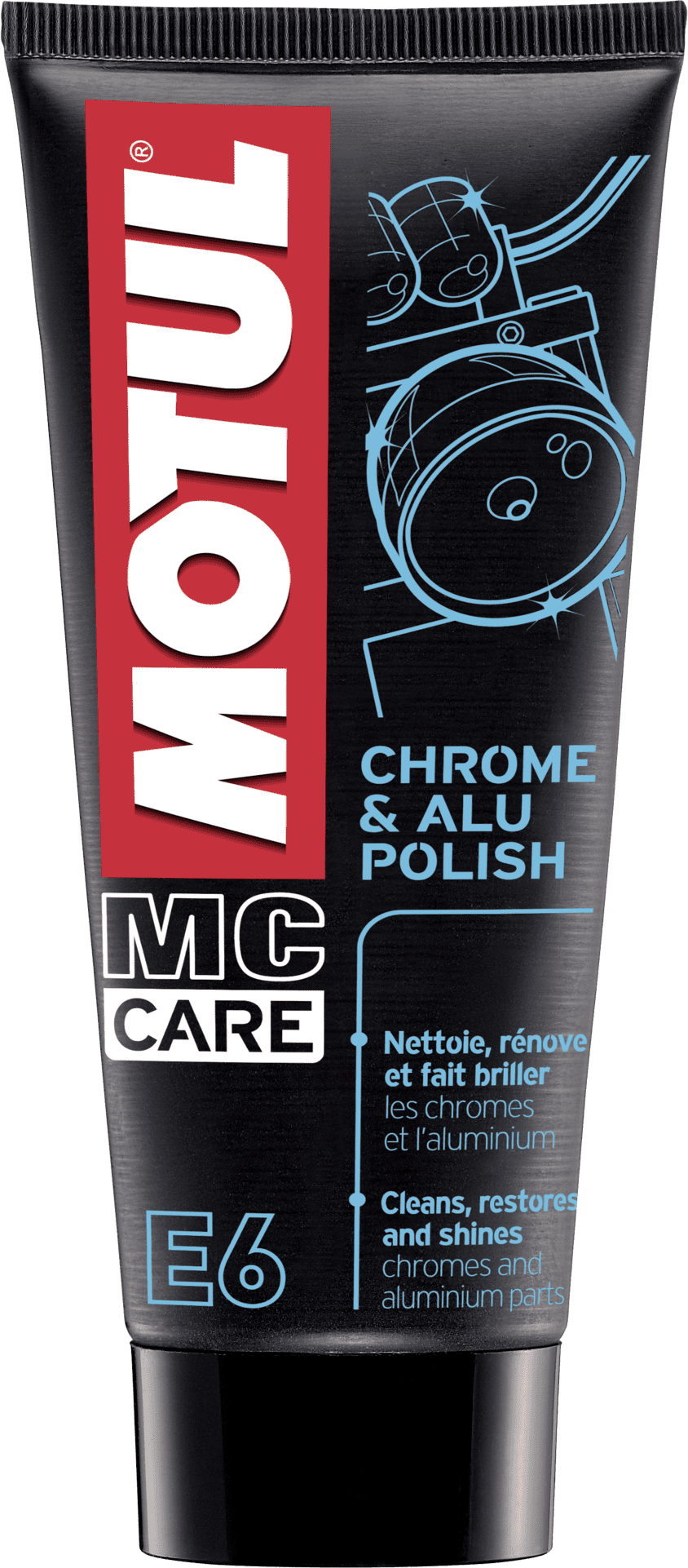 103001-100ML Each part of the motorcycle needs specific care. Launched in 2011, MOTUL® MC Care™ line has been developed to fully maintain and care for the motorcycle, the motorcyclist and their equipment.