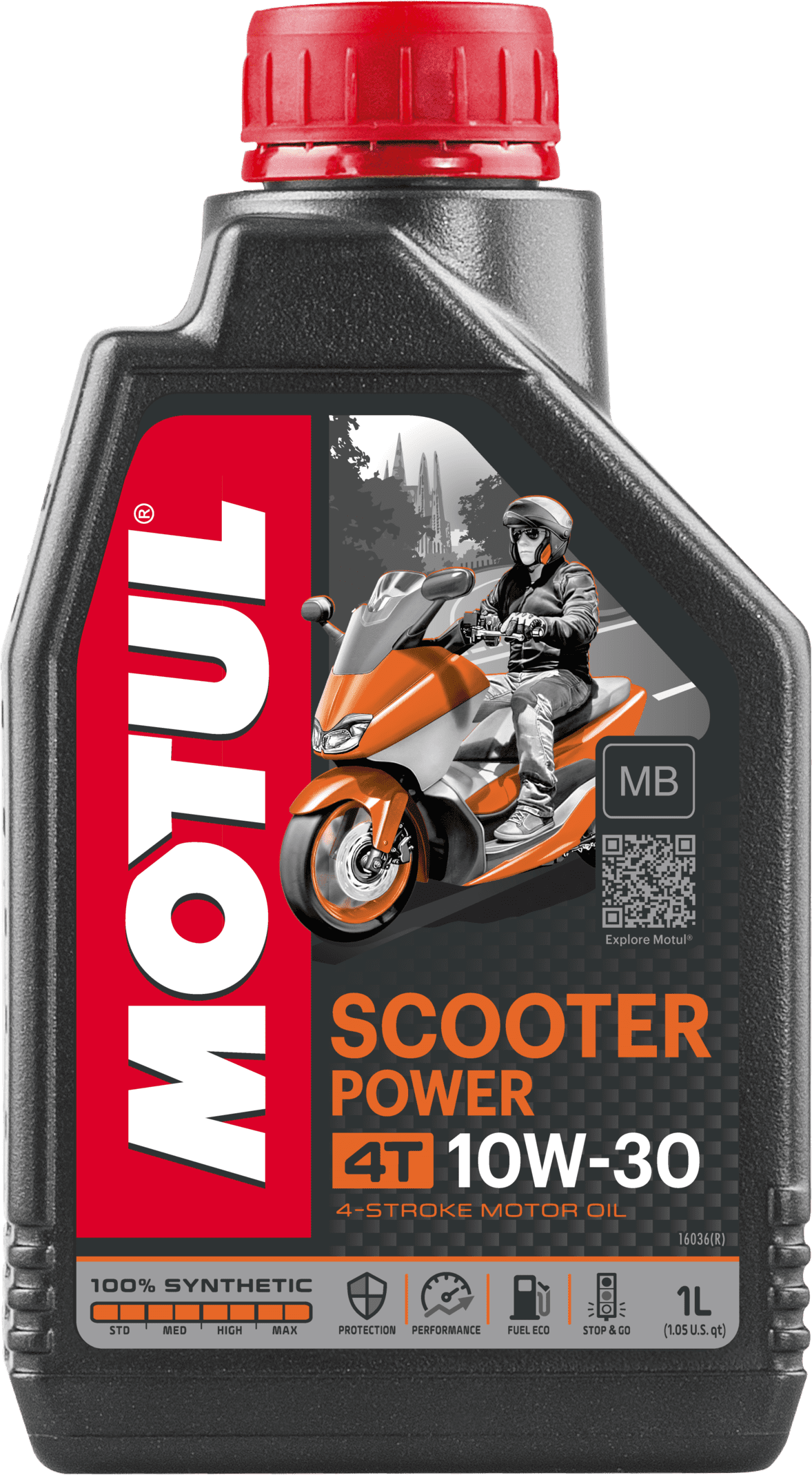 105936-1 Specifically designed for powerful and recent scooters and maxi-scooters fitted with 4 stroke engines, any engine displacement, with or without catalytic converters, without wet clutch.