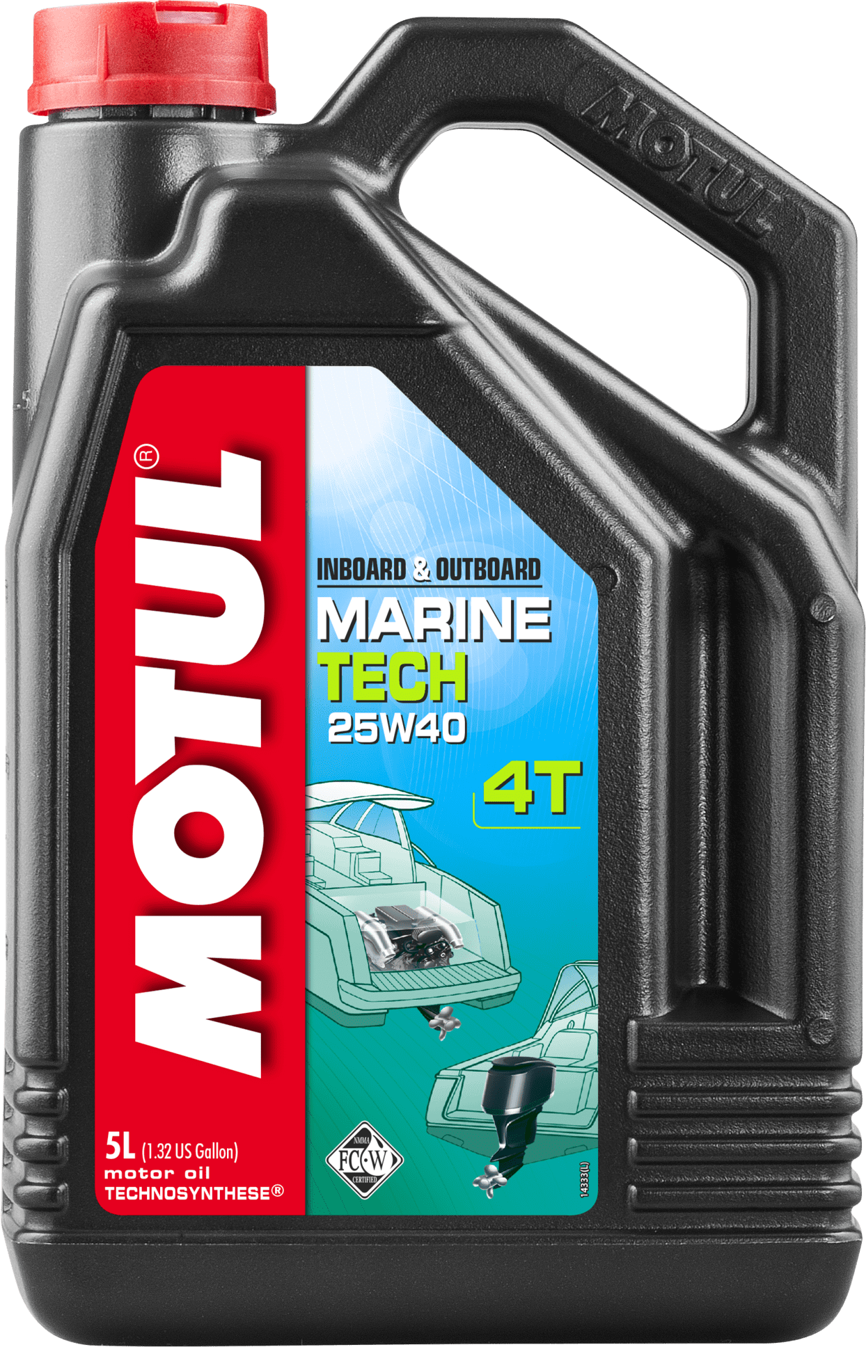 107716-5 All recreational 4 Stroke gasoline engines fitted on boats, Outboard & Inboard, latest generation gasoline engines, indirect or direct injection, supercharged, turbocharged or naturally aspirated, requiring an approved NMMA FC-WTM lubricant in viscosity grade SAE 25W-40: MERCURY Outboards, Verado, Mercruiser, NISSAN Marine...
