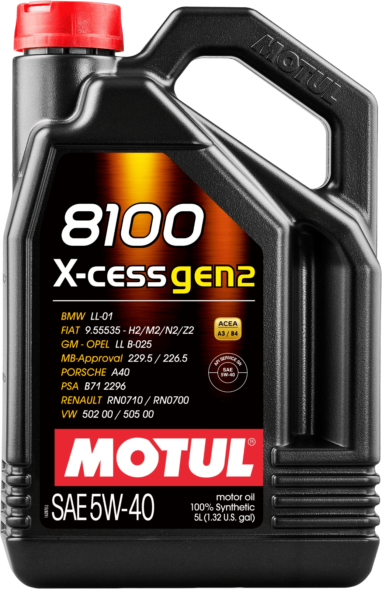109776-5 High performance 100% Synthetic lubricant specifically designed for powerful and recent cars fitted with large displacement engines, Gasoline and Diesel, naturally aspirated or turbocharged, indirect or direct injection.