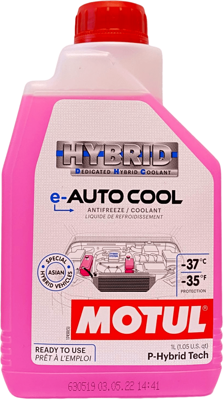 111060-1 MOTUL e-AUTO COOL is a ready-to-use, long-life coolant specially developed for Asian hybrid HEV and PHEV vehicles.