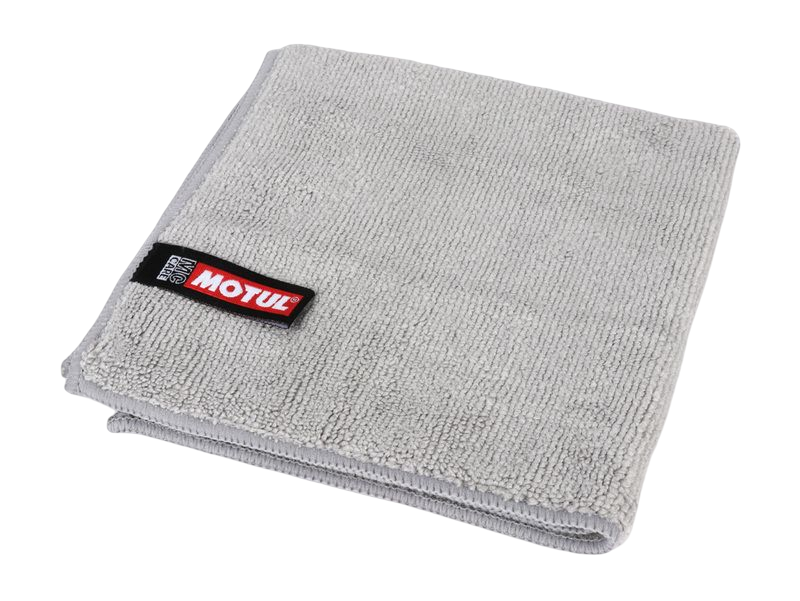 201961 Universal microfiber cloth with MOTUL MC Care label.