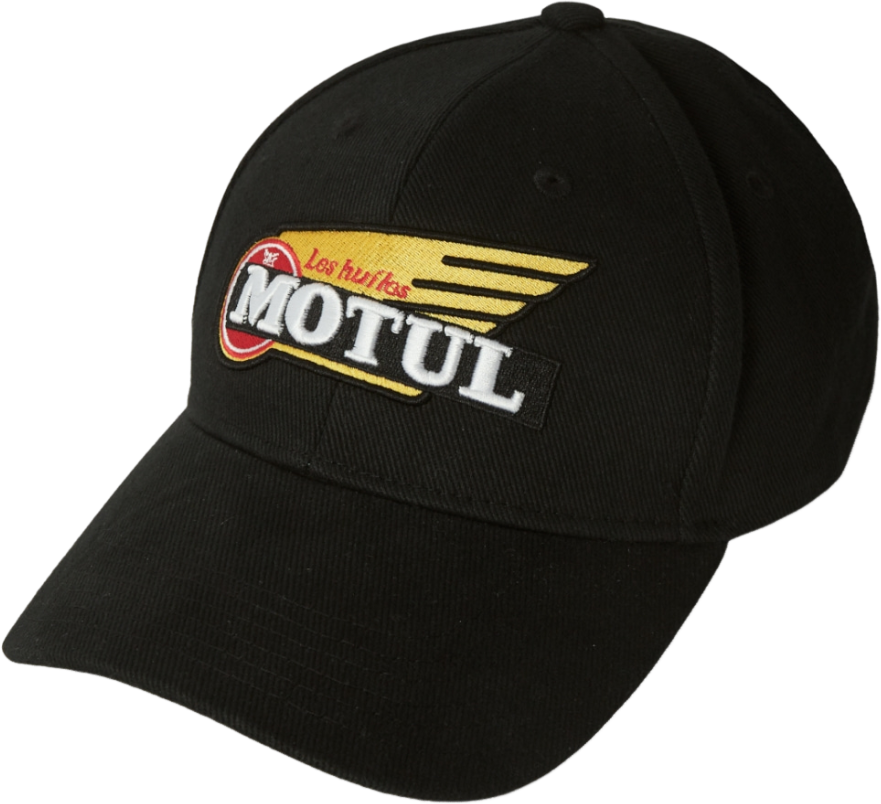 207998 Men's cotton baseball cap in black color from MOTUL collection.