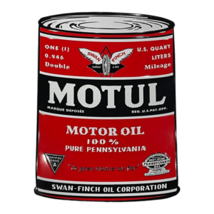 Motul - Emaille Bord Deco (Drum Vorm)