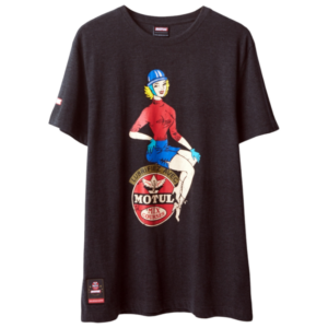 Motul - Pin-up T-shirt donkergrijs gemaleerd